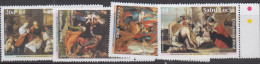 ST LUCIA - 2002 -  CHRISTMAS / PAINTINGS  SET OF 4   MINT NEVER HINGED  - St.Lucie (1979-...)