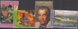 ST LUCIA - 2002 - DEREK WALCOTT SET OF 4  MINT NEVER HINGED  - St.Lucie (1979-...)