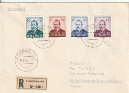 Luxembourg Lettre Recommandée  Pour La France 1952 - Lettres & Documents