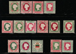 HELIGOLAND - LOT De 15 Timbres * Pour études (1867-75) - Heligoland (1867-1890)