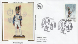 2012 " SOLDATS DE PLOMB : GROGNARD 1er EMPIRE " Sur Enveloppe 1er Jour Sur Soie N°YT 4669 Parfait état. FDC à Saisir !!! - Militaria