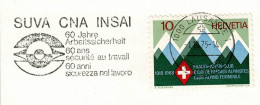 Schweiz / Helvetia 1975, Flaggenstempel SUVA Lausanne, Arbeitssicherheit / Sécurité Au Travail / Occupational Safety - Unfälle Und Verkehrssicherheit