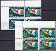 UNO GENF 1978 Mi-Nr. 78/79 Eckrand-Viererblocks ** MNH - Ungebraucht