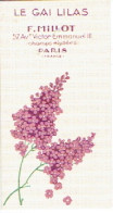 Carte Parfum GAI LILAS De F. MILLOT - Oud (tot 1960)