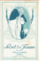 Carte Parfum SECRET DE FEMME De MOUILLERON - Anciennes (jusque 1960)