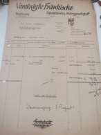Rechnung Allemagne, Vereinigt Frankische, Nurnberg 1942 - 1900 – 1949