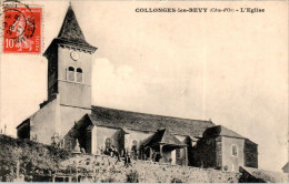 Collonges-lès-Bévy Canton Gevrey-Chambertin L'Eglise Church Chiesa Petit Village Côte-D'Or 21220 Cpa Voyagée TB.Etat - Autres & Non Classés