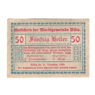 Billet, Autriche, Vitis N.Ö. Marktgemeinde, 50 Heller, Texte, 1920, 1920-12-31 - Autriche