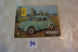 C96 Très Ancien Livret Explicatif Renault Régie Nationale - Parfum & Kosmetik