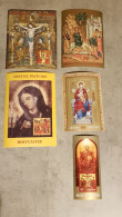 ROMANIA PAINTINGS RELIGIOUS 5 MINIATURE SHEETS USED - Usado