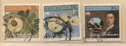 Australien 1986 MiNr.: 960; 961; 965 Kolonisation Australia Used Scott: 976/77; 980 YT: 936/37; 941 Sg: 1002/3; 1007 - Used Stamps