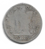 Monnaie France 15 Sols Argent 1791 A An 3 De La Liberte Pelican    Plat 1 N0163 - 1791-1792 Costituzione 