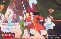 Carte Prépayée Japon * DISNEY * Série PETER PAN (6519) Film Cinema Movie Japan * Karte Japan * Télécarte Japon * - Disney