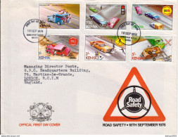 Postal History Cover: Kenya Set On Used FDC - Accidents & Sécurité Routière