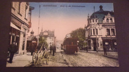 SAARBRUKEN BLICK IN DIE VICTORIASTRASSE TRAMWAY Straßenbahn  ALEMANIA GERMANY DEUTSCHLAND 1921 Sarrebruck - Saarbrücken
