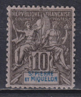 Timbre Oblitéré De Saint Pierre Et Miquelon De 1892 N° 63 MNG - Usati