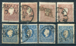 LOMBARDY-VENETIA 1858 Franz Joseph.10 And 15 So. Type II Used X 4.  Michel 10-11 II - Oblitérés