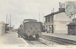 CPA Eragny La Gare Un Train Faisant La Manoeuvre - Eragny