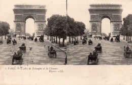 Paris - Carte Stéréoscopique - L' Arc De Triomphe Et Les Champs Elysées - Cartoline Stereoscopiche