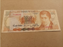 Billete De Honduras De 100 Lempiras, Año 1992 - Honduras