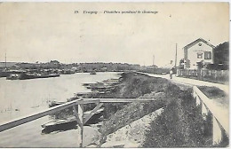 CPA Eragny Péniche Pendant Le Chômage - Eragny