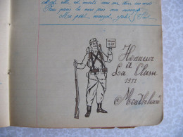 Cahier De Chansons De Magnin Claude 44 ème Régiment D'Infanterie Montbéliard : Historique Dessins Chansons  Classe 1911 - Manuscrits