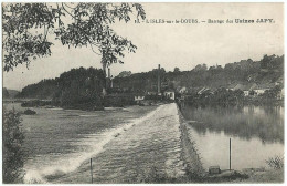 L’ISLES-sur-le-DOUBS (25) – Barrage Des Usines JAPY.  Editeur E. Karrer, Belfort, N° 10. - Isle Sur Le Doubs