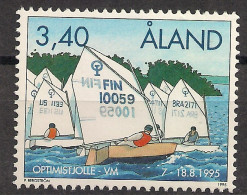 1995  Aland    Mi. 104** MNH  Segel-Weltmeisterschaft Der Bootsklasse „Optimist - 1995