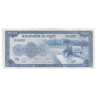 Billet, Cambodge, 100 Riels, 1972, KM:13b, NEUF - Cambodge