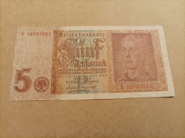 Billete De Alemania De 5 Mark Año 1942 - Zu Identifizieren