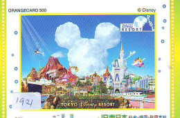 Carte Prépayée Japon * DISNEY * JAPAN TOKYO JR DISNEY RESORT  (1921)  Karte Japan * Télécarte Japon * - Disney
