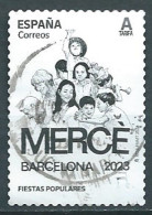 ESPAGNE SPANIEN SPAIN ESPAÑA 2023 POPULAR FESTIVALS: LA MERCÈ BARCELONA  USED ED 5687 MI 5741 - Gebraucht