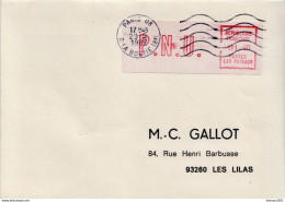 Postal History Cover: France With Automatic Stamp, Cover From 29.05.1982 - 1981-84 LS & LSA Prototypes