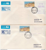 Postal History Cover: RSA 4 R Covers With Automat Stamps - Frama Labels