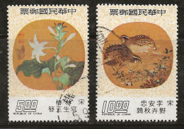 Taiwan 1976 N°Y.T. :  1080 Et 1082 Obl. - Oblitérés