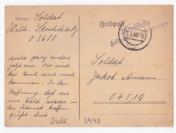 DT-Reich (000726) Feldpostpostkarte An Die Feldpostnummer 04519 1. Kompanie Festungs-Bau-Bataillon 152, Gel. 21.3.1940 - Feldpost 2e Guerre Mondiale