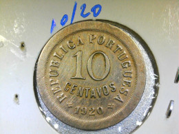 Portugal 10 Centavos 1920 - Portugal