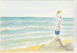 Illustration SEMPE  Ed Desastre N°SE 13 - Extrait De Bon Matin  Mer Plage Chapeau - CPM 10,5x15 TBE 1988 Neuve - Sempé