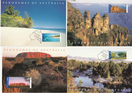 Australië 2001, Panoramas Of Australia - Maximumkaarten