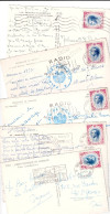 Cartes Postales Avec Timbres Rainier 3 YT N° 424 - Collections & Lots