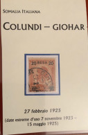 SOMALIA ITALIANA - Annullo  GIOHAR 27 FEBBRAIO 1925 Su 20 Besa -  R - Italian Eastern Africa