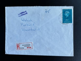 NETHERLANDS 1973 REGISTERED LETTER ROTTERDAM KEIZERSWAARD TO VOERENDAAL 03-09-1973 NEDERLAND AANGETEKEND - Briefe U. Dokumente