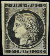 * 3 - 20c. Noir S/jaune. TB. - 1849-1850 Cérès