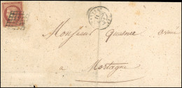 Obl. 6A - 1F. Rouge-brun, Filet Touché, Obl. Grille S/lettre Frappée Du CàD De CHARTRES Du 11 Mars 1851 à Destination De - 1849-1850 Cérès