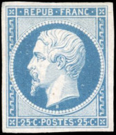 (*) 10c - 25c. Bleu. Réimpression. SUP. - 1852 Luis-Napoléon