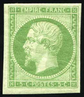 * 12 - 5c. Vert. Belles Marges. TB. - 1853-1860 Napoleone III