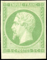 * 12a - 5c. Vert-jaune. BdeF. SUP. - 1853-1860 Napoleon III