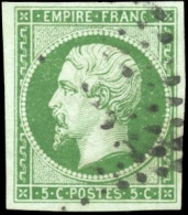 Obl. 12b - 5c. Vert Très Foncé. Obl. SUP. - 1853-1860 Napoleone III