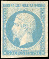 * 14A - 20c. Bleu Clair. B. - 1853-1860 Napoleone III