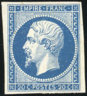 * 14Aa - 20c. Bleu Foncé. Très Frais. TB. - 1853-1860 Napoleon III